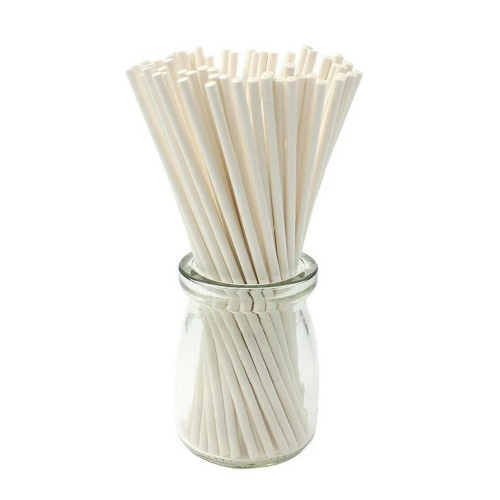 Палочки бумажные для Cake Pops белые 15 см, 100 штук по лучшей цене