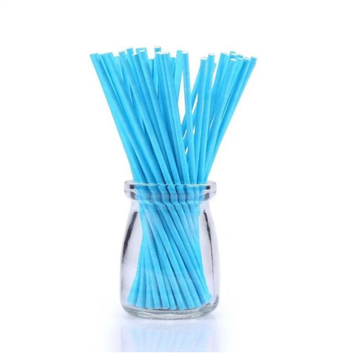 Палочки бумажные для Cake Pops голубые 15 см (20 шт) по лучшей цене
