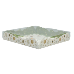 Коробка для кондитерских изделий с PVC крышкой «Счастья в новом году», 18 х 3 см