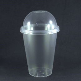 Стакан шейкер Bubble cup 375 мл матовый  купольная крышка