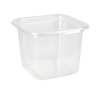 Стакан пластиковый квадратный с крышкой, 92 х 92 х 57 мм по лучшей цене