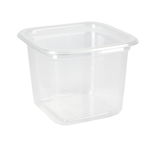 Стакан пластиковый квадратный с крышкой, 92 х 92 х 57 мм по лучшей цене