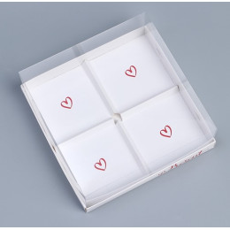 Коробка для для муссовых пирожных «Present», 17,8 х17.8 х 6.5 см