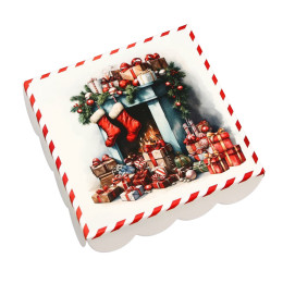 Коробка для печенья "Время чудес", 13 х 13 х 3 см