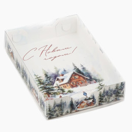 Коробка для печенья «Зима», 18 × 12 × 3,5 см