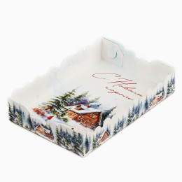 Коробка для печенья «Зима», 18 × 12 × 3,5 см