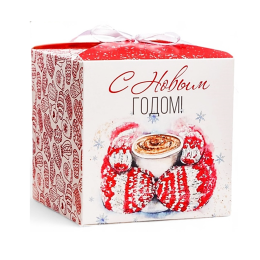 Коробка складная "Поздравление" 12 х 12 х 12 см