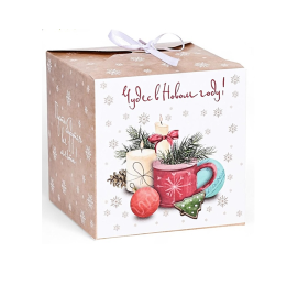 Коробка складная "Чудес в новом году" 14 х 14 х 14 см