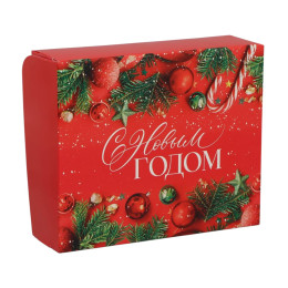 Коробка складная «Новогоднее настроение», 20 × 17 × 6 см