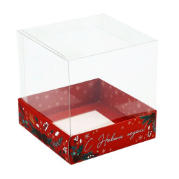 Коробка для кондитерских изделий «Новогодние мгновения», 10 х 10 х 10 см