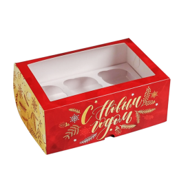 Коробка для капкейков «Время чудес» 17 х 25 х 10 см