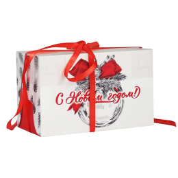 Коробка для капкейка «С новым годом», 16 × 8 × 10 см