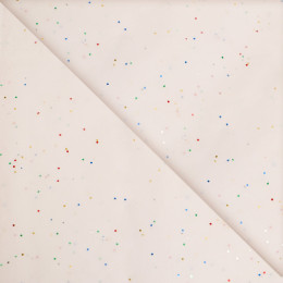 Бумага упаковочная тишью, «Конфетти», белая, 50×66 см