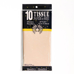 Бумага упаковочная тишью, «Конфетти», натуральный, 50×66 см