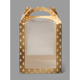 Коробка складная  «Золотые шары», 15 × 15 × 18 см