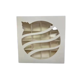 Коробка складная с окном на 16 конфет  (Шар)