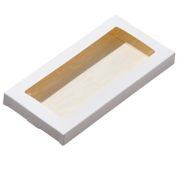 Коробка для шоколада с окном белая