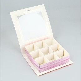 Коробка под 9 конфет с ячейками «Самой прекрасной», 14,8 х 13,5 х 3,5 см