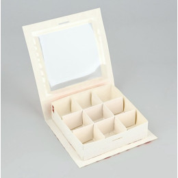 Коробка под 9 конфет с ячейками «Я люблю тебя»,  14,8 х 13,5 х 3,5 см