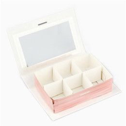 Коробка под 6 конфет с ячейками «Подарок», 14,8 х 9,5 х 3,5 см