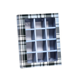 Коробка под 12 конфет, "Мужской" 19 х 15 х 3,6 см