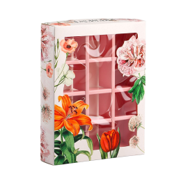 Коробка складная под 12 конфет "Праздничное настроение", 19 х 15 х 3,6 см