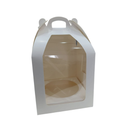 Короб-чемодан белый с окном, 15 х 15 х 21см