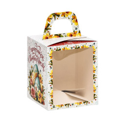 Пасхальная коробочка с окном «Светлая Пасха», 15×15×18 см