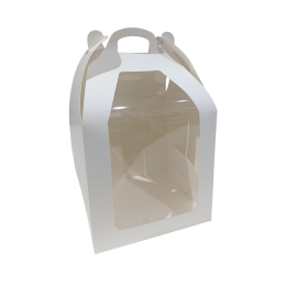 Короб-чемодан белый с окном, 15 х 15 х 21см