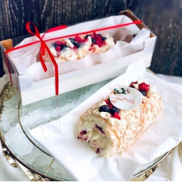 Короб для рулета с пластиковой крышкой, 30 х 11 х 8 см