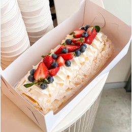 Короб для рулета с пластиковой крышкой, 30 х 11 х 8 см