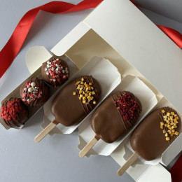 Короб для эклеров и эскимо,  25 х 15 х 5 см