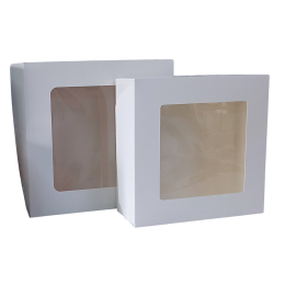 Коробка сборная с окном, 22,5 х 22,5 х 6 см