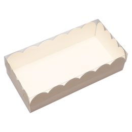 Коробка с PVS-крышкой белая, 10 х 20 х 5 см