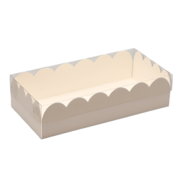 Коробка с PVS-крышкой белая, 10 х 20 х 5 см