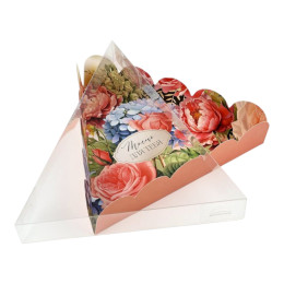 Коробка для кондитерских изделий с PVC крышкой «Только для тебя», 18 х 3 см