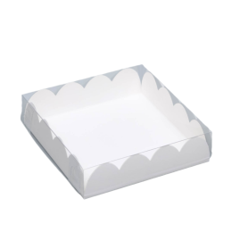 Коробка для печенья белая квадратная