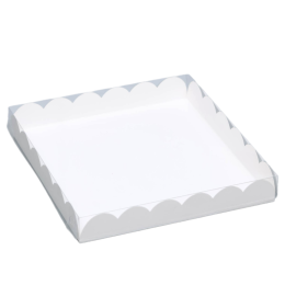 Коробка для печенья белая квадратная