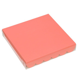 Коробочка для печенья, розовая, 18 х 18 х 3 см