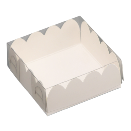 Коробка для печенья белая квадратная