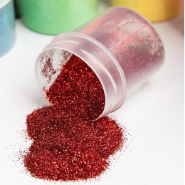 Декоративные украшения «Блёстки пищевые», красные