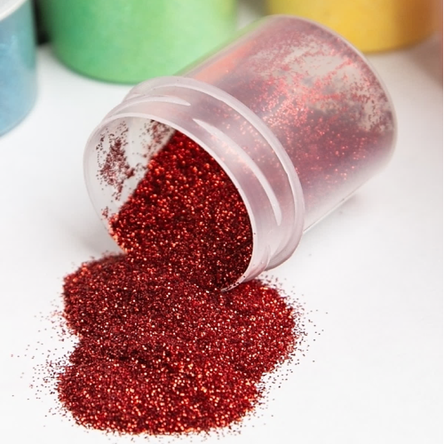 Декоративные украшения «Блёстки пищевые», красные