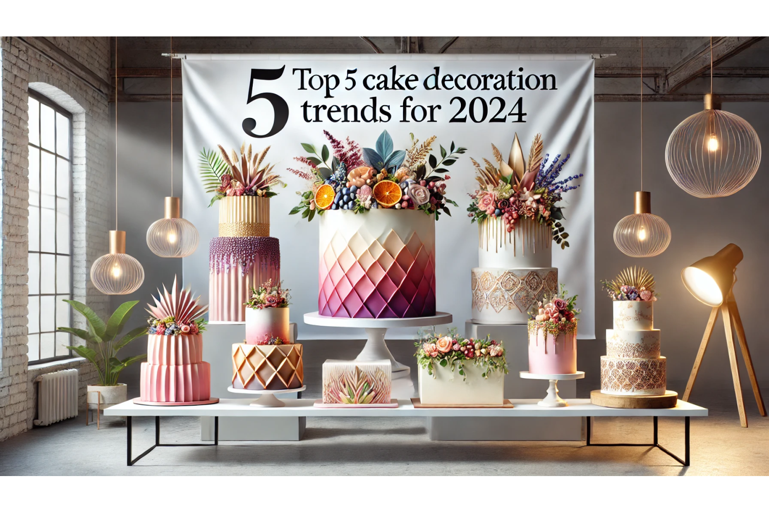 Топ-5 трендов в украшении тортов на 2024 год