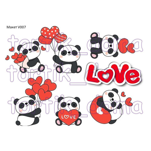 Готовый макет для печати 14 февраля - отличный декор для вашего десерта