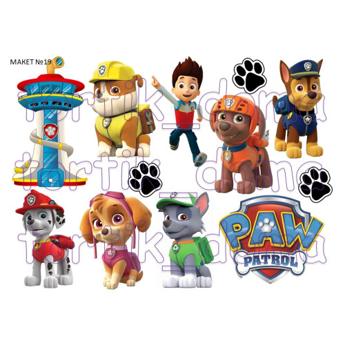 Макет №19 "Щенячий патруль" 
