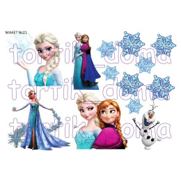 Макет №21 "Эльза и Анна" 