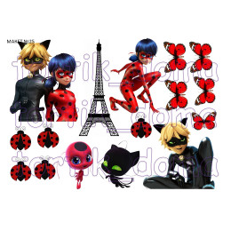 Макет №25 "Леди Баг и Супер Кот" 