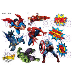 Макет №26 "Супергерои Марвел" 