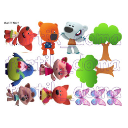 Макет №28 "Ми-ми-мишки" 