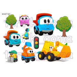 Макет №5 "Грузовичок Лёва" 